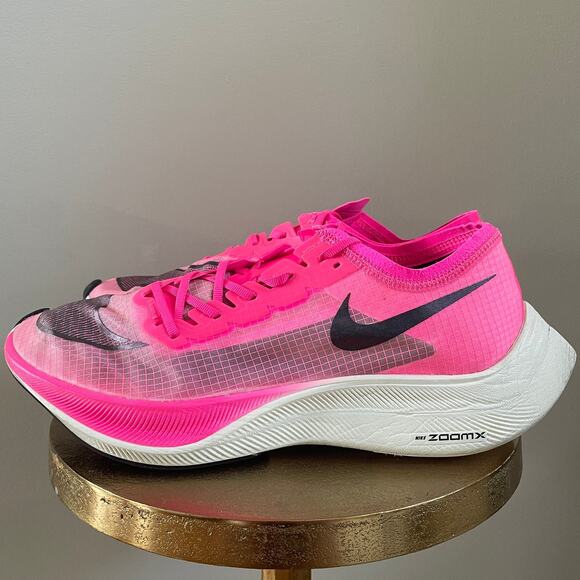 Nike ZoomX Vaporfly NEXT% Pink Blast Shoes | Mens 12, Marathon Racer EUC Worn 1X - Picture 2 of 15